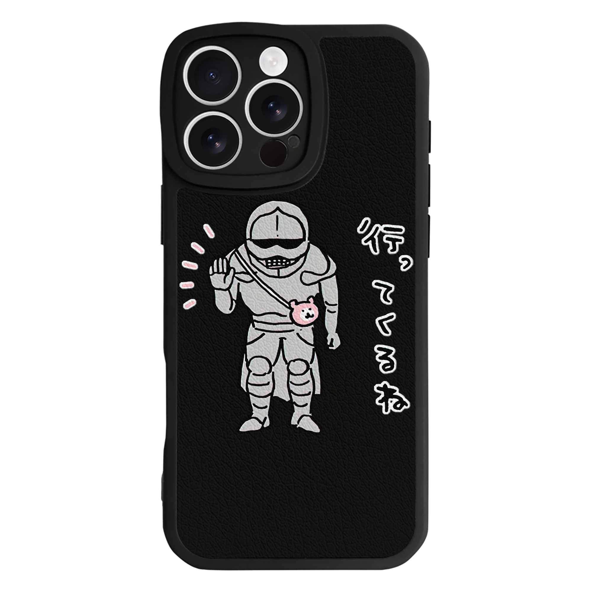 （画像用） ちいかわ 労働の鎧さん Chii-kawa Mr. Armor of Labor 【iPhone 16シリーズ対応】シリコンスマホケース（レザー調） 材質：シリコン